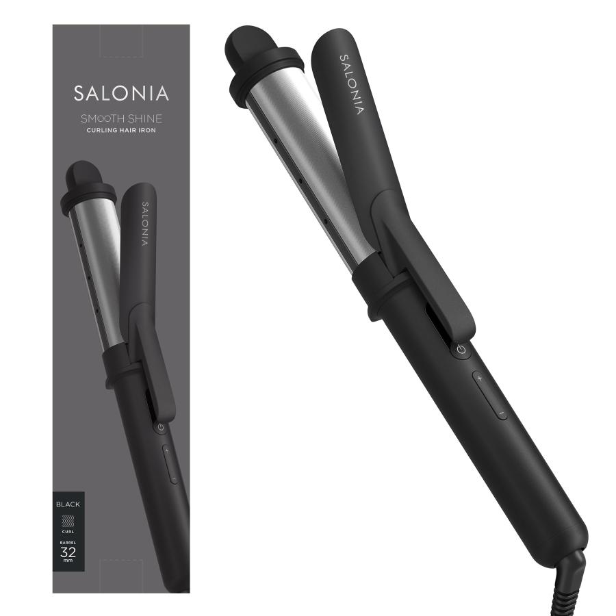 新品 SALONIA サロニア スムースシャイン カール ヘアアイロン 32㎜ SALONIA サロニア スムースシャイン カールアイロン ヘア