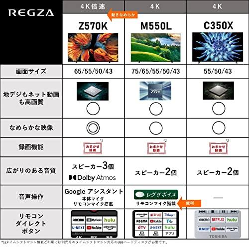 【新品未開封】 レグザ 55V型 4K 液晶テレビ 55C350X 4Kチューナー内蔵 外付けHDD 裏番組録画 ネット動画対応 (2020年モデル) 【BCD1399675588】(50262円)