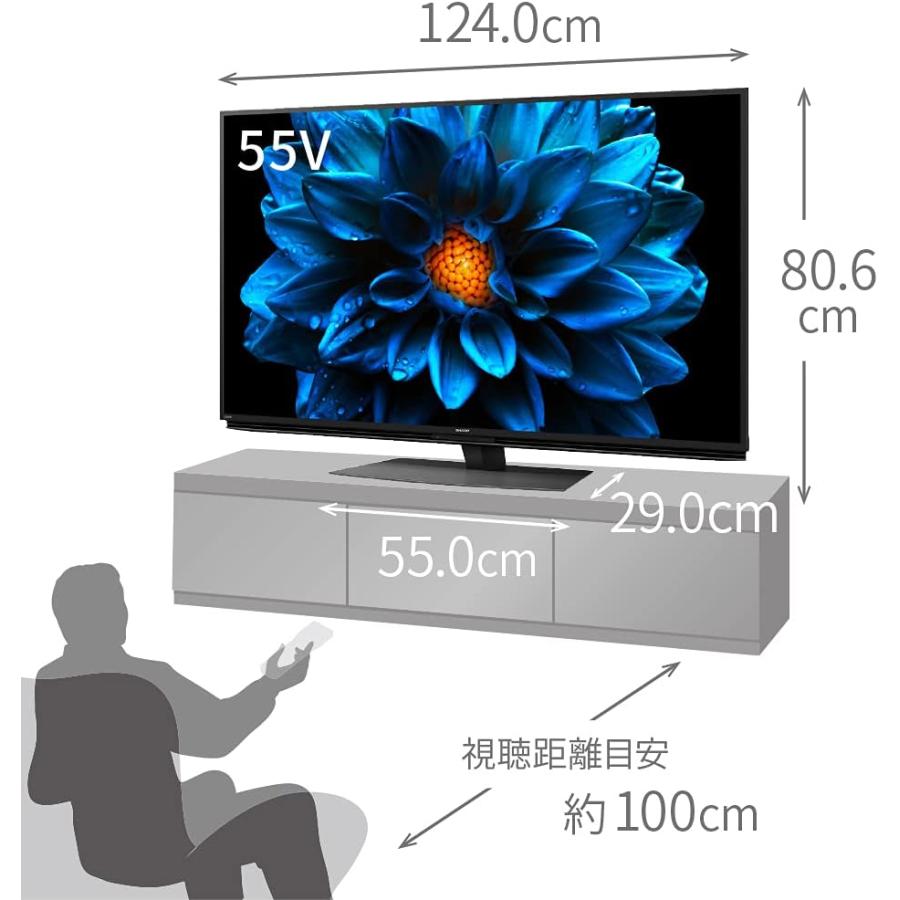 AQUOS 新品シャープ 55V型 4K 液晶 テレビ 4T-C55DN1 N-Blackパネル