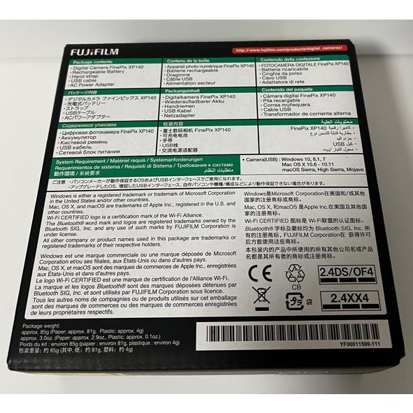 FUJIFILM（フジフイルム） 新品未開封 防水カメラ XP140 イエロー FX