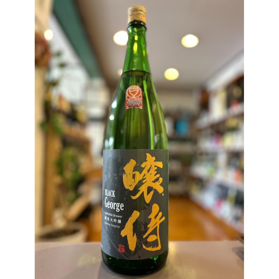 BLACK George 醸侍 黒 純米大吟醸 辛口 1800ml≪日本酒≫福島・奥の松