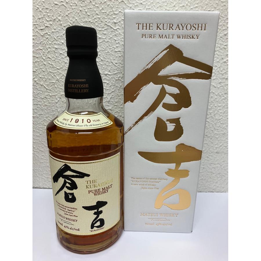 マツイ ピュアモルトウイスキー 倉吉 43度 700ml《ウイスキー》鳥取