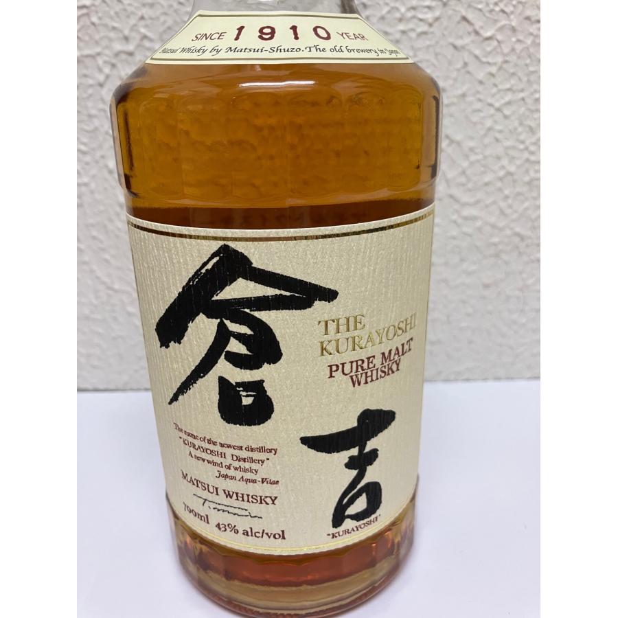 マツイ ピュアモルトウイスキー 倉吉 43度 700ml《ウイスキー》鳥取