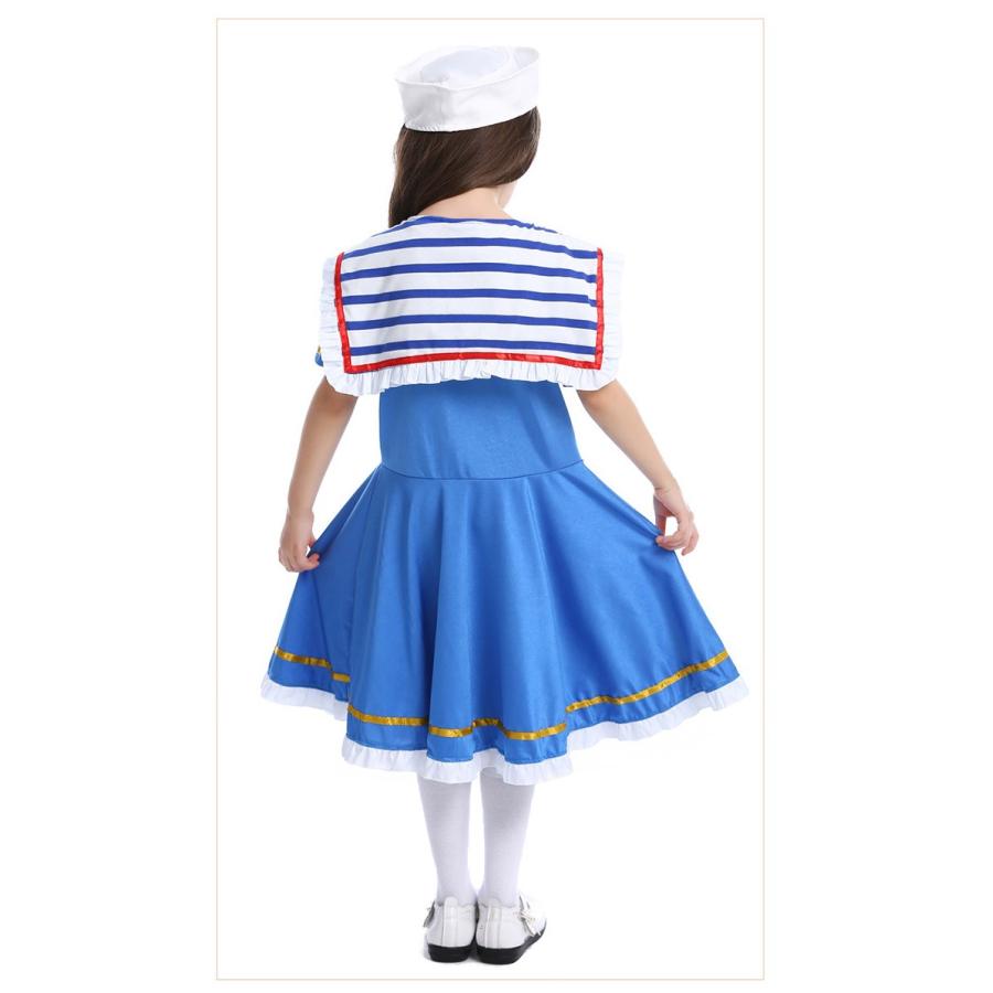 送料無料 ハロウィーン 衣装 子供用 キッズ 女の子 セーラー服 海軍 ワンピース コスチューム 水兵服 ドレス 2点セット 水手装 水兵 戦士服 仮装 童話 タキシー Mwsgs42 E Maxshop 通販 Yahoo ショッピング