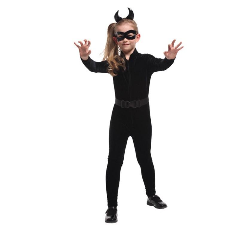 送料無料 ハロウィン 衣装 悪魔 サタン コスプレ 仮装 変装 魔女 コスチューム カバーオール キッズ 子供用 女の子 コスプレ衣装 イベント パーティー 変身 ハロ Wskids46 E Maxshop 通販 Yahoo ショッピング