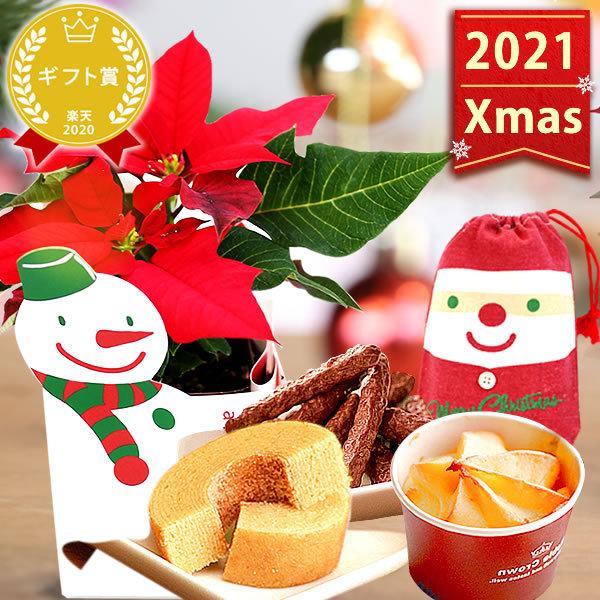 クリスマスプレゼント 花 スイーツ ポインセチア 送料無料 クリスマスに人気のお花 お菓子 5 花とスイーツ おいもや 通販 Yahoo ショッピング