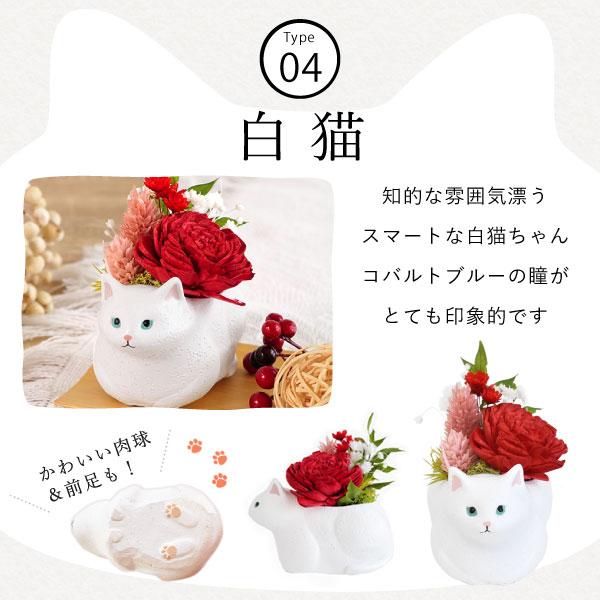 おまとめ中　　　　　　　　　　　おすわり猫　セット　フェイクスイーツいちご おいもや 誕生日 プレゼント 女性 ギフト スイーツ 猫 ねこ 花 花と