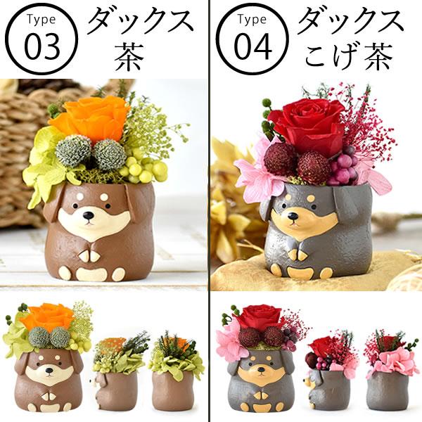 誕生日 プレゼント お祝い 花 ギフト 犬 プリザーブドフラワー スイーツ セット お菓子 花とスイーツ かわいい 祖母 母 ケース入り 50代 60代 | おいもや | 06