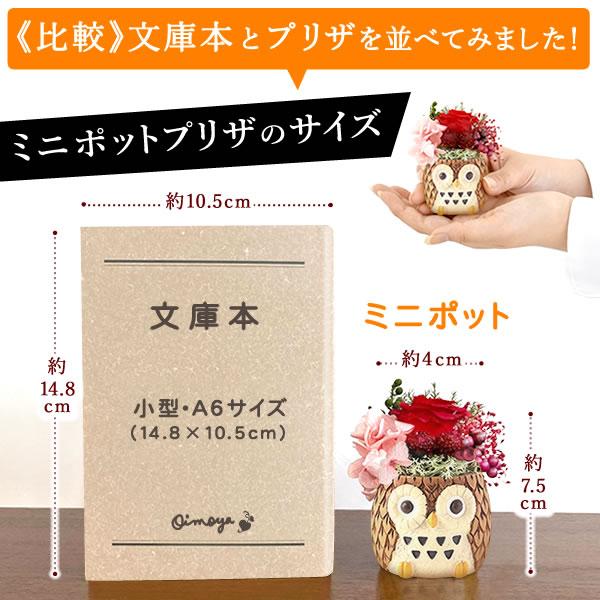 誕生日 プレゼント 女性 ギフト 花 お菓子 スイーツ 花とスイーツ プリザーブドフラワー 和菓子 ミニ ペア 動物 母 おばあちゃん 50代 60代 70代 | おいもや | 14