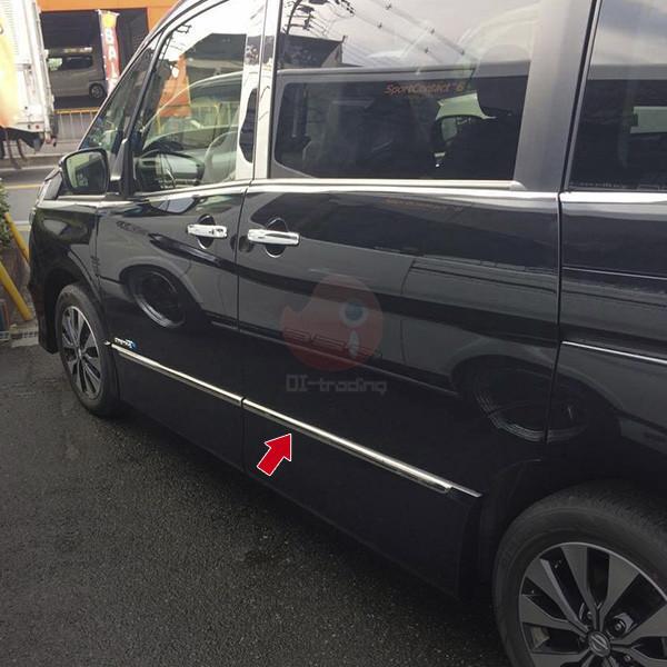 SALE セレナ C27 2016 ハイウェイスター専用 サイドドアトリム メッキ