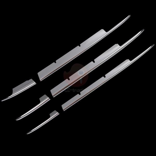 スズキ ワゴンR MH35/55 2017/2~ フロントバンパーグリルカバー メッキモール ステンレス(鏡面仕上げ) カスタムパーツ 外装  6PCS 2720