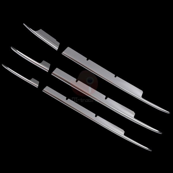 スズキ ワゴンR MH35/55 2017/2~ フロントバンパーグリルカバー メッキモール ステンレス(鏡面仕上げ) カスタムパーツ 外装  6PCS 2720