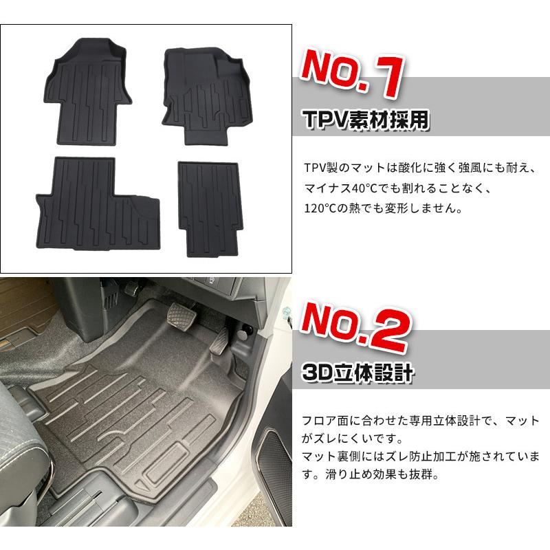 SALE ダイハツ タント カスタム LA650/660S 2019 フロアマット カーゴ
