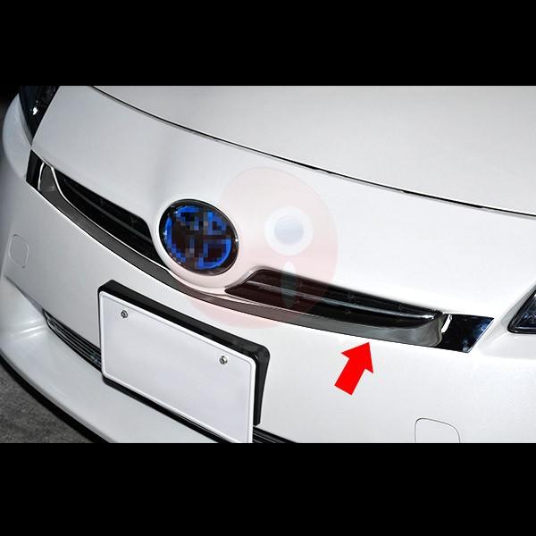 SALE プリウス 30系 前期 フロントグリルカバー ステンレス製 鏡面