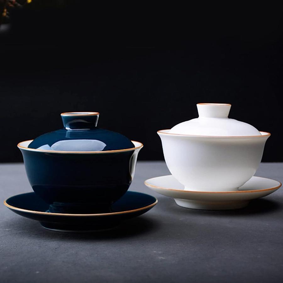 蓋碗 湯呑み 茶杯 茶碗 160ML おしゃれ 茶道具 中国茶器 ティー