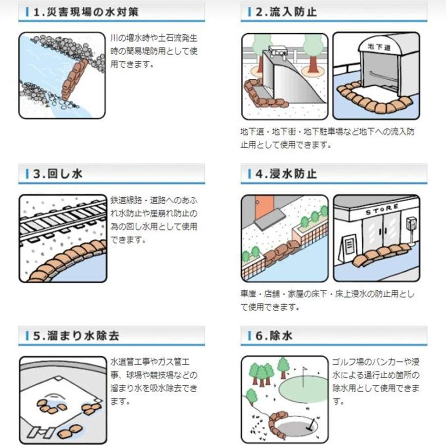 【防災用品】吸水性土のう 水だけでふくらむ土を使わない台風、大雨、浸水20pcs Amazon.co.jp: 【防災用品】吸水性土のう 水だけでふくらむ土を