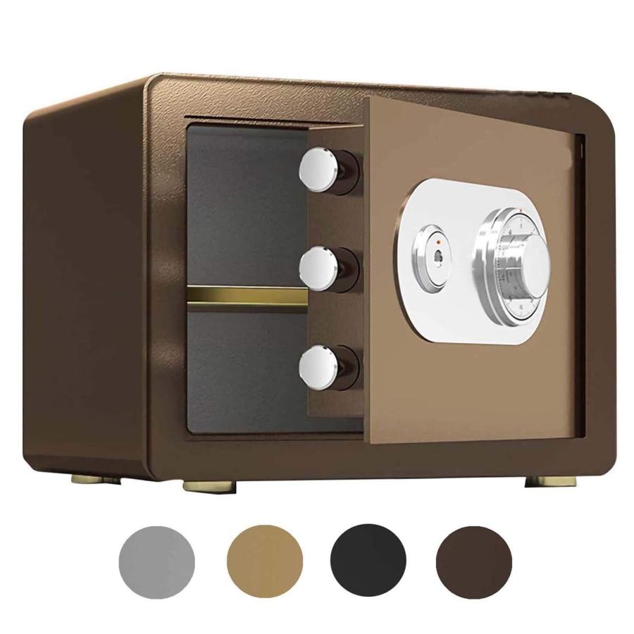 金庫 家庭用 小型 25L 高30cm 耐火耐水 ダイヤル式 キー付き二重