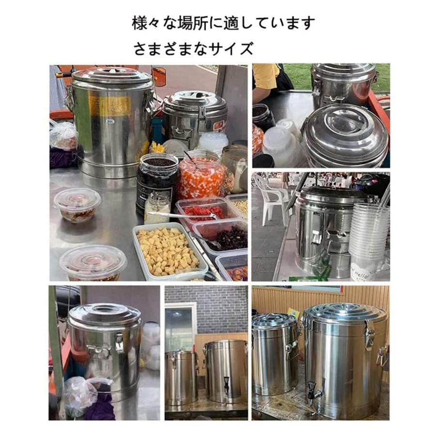 ウォータージャグ タンク 保温ジャグ 、10-100リットル ステンレス断熱バケツ アウトドア用ジャグ アウトドア用ジャグ 保冷缶 蓋付き蛇口 ...