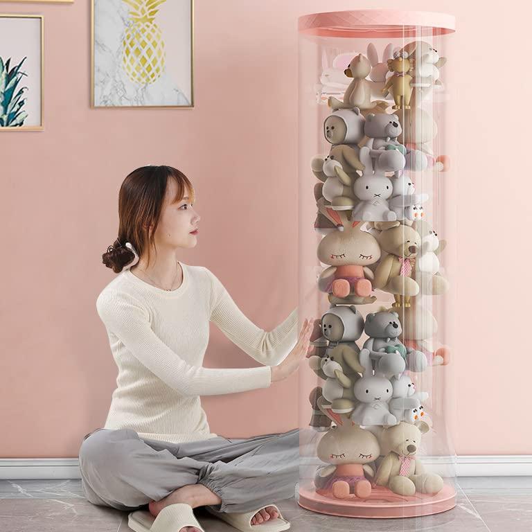 ぬいぐるみ収納タワーケース 円柱型ぬいぐるみ収納ケース（ぬいぐるみタワー）購入レビュー