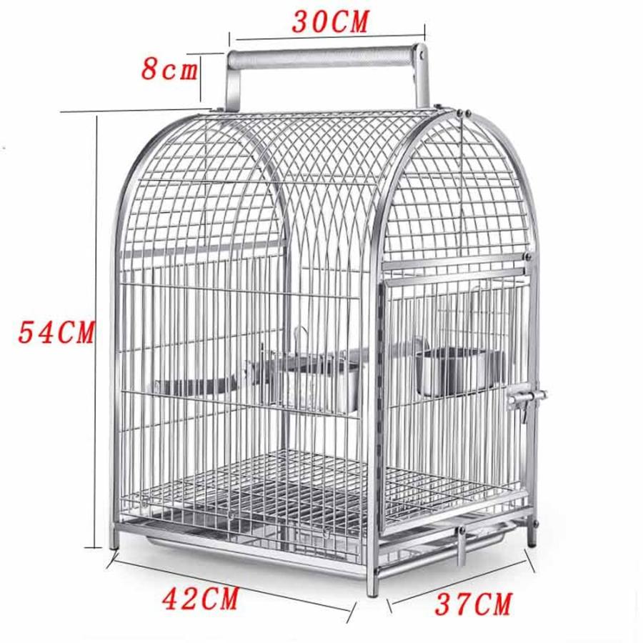オウム ステンレス鋼 鳥用キャリーかご 中型のオウムに適してい オウム ステンレス鋼 鳥用キャリーかご 中型のオウムに適してい