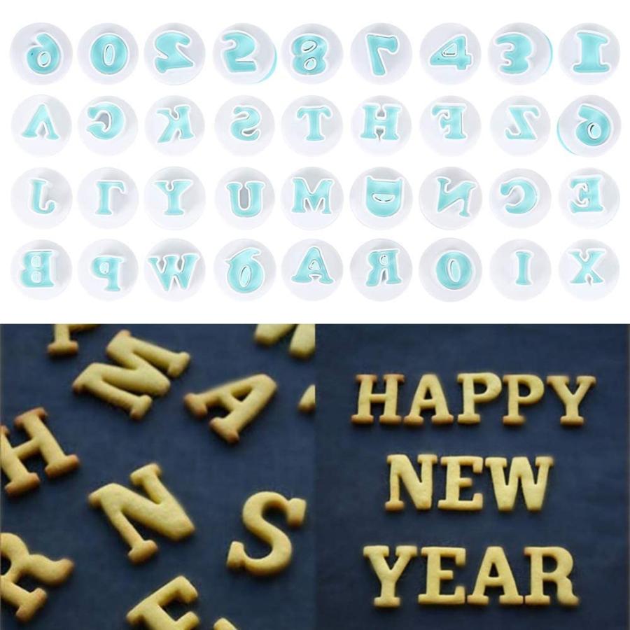 36点セット クッキー型 数字 アルファベット 型抜き 抜き型 クッキー 