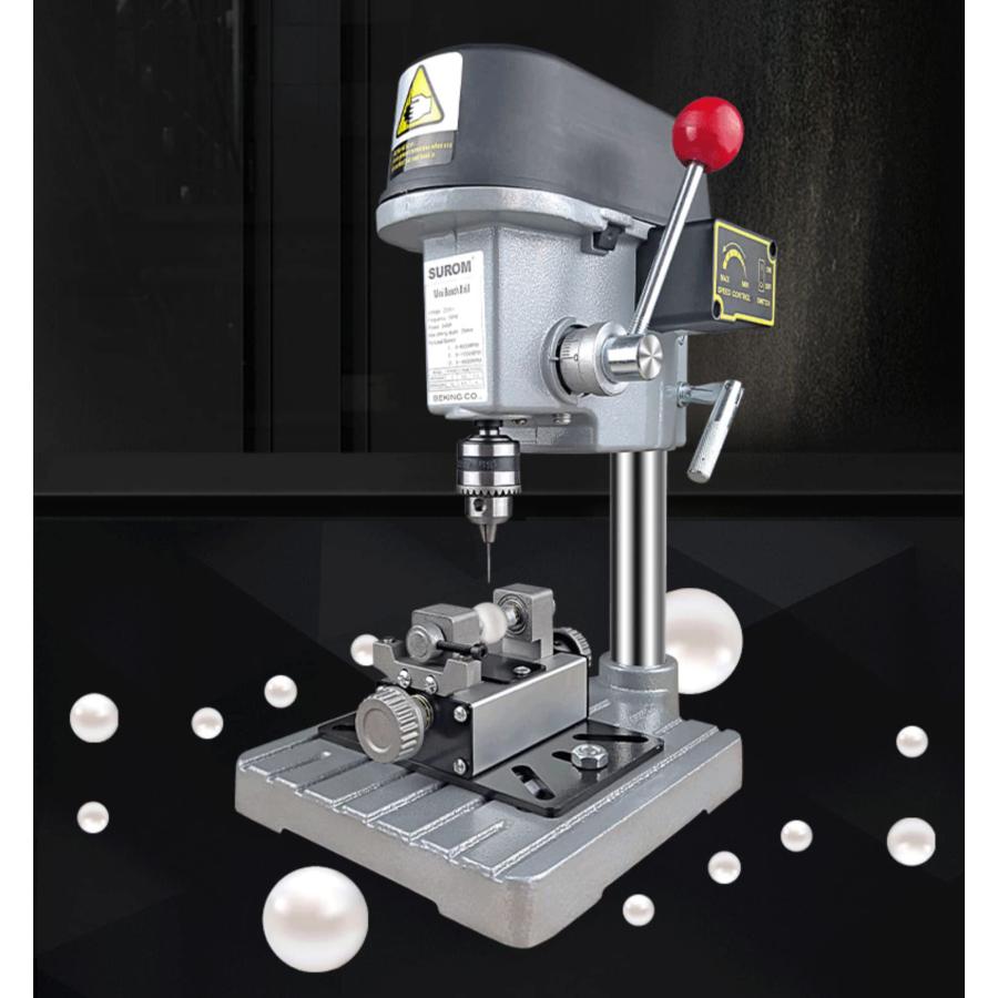 真珠穴あけ機 ジュエリーパンチ穴あけ機 パール固定クリップ付き