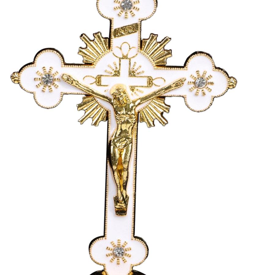 十字架の置物イエス・キリストの家の装飾のための十字像  白い｜oioioi｜13