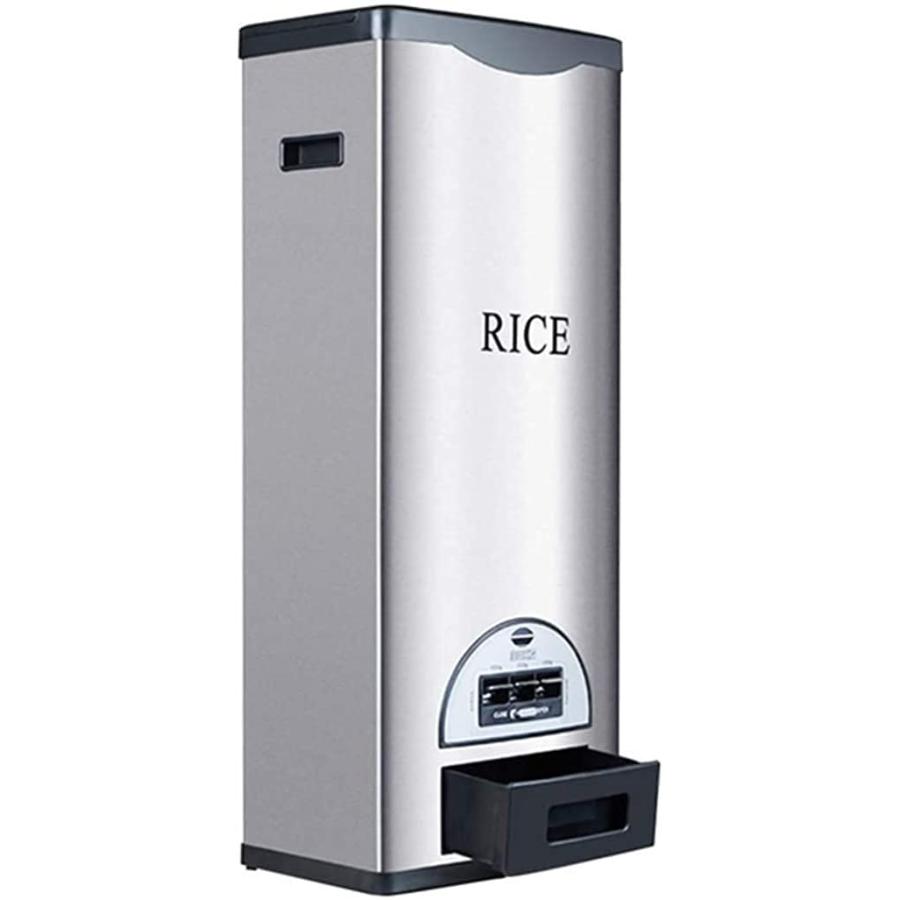 米びつ密閉 米びつ ライスバレル 食品容器 虫除け 防湿 米びつ 家庭用貯蔵 ライスボックス ステンレス鋼 スマートライス こめびつ お米保存容器 お米入れ お米ケ の商品画像