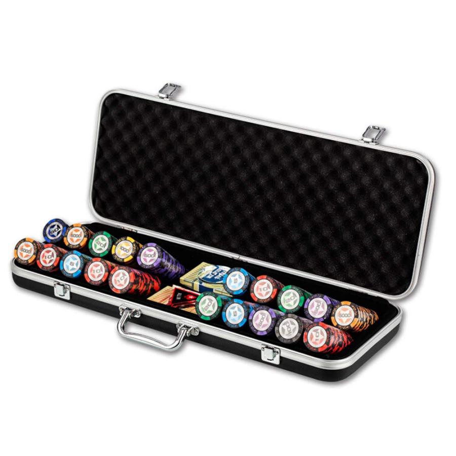 ポーカーチップセット ABS ボックス カジノゲーム フルセット500枚 ポーカーセット ブラックジャック ギャンブル用 ポーカーチップ