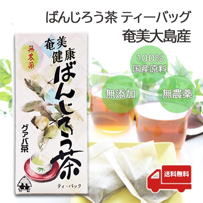 ばんじろう茶 無添加 無農薬 奄美大島産 国産グァバ茶 ティーバッグ12包入り | 