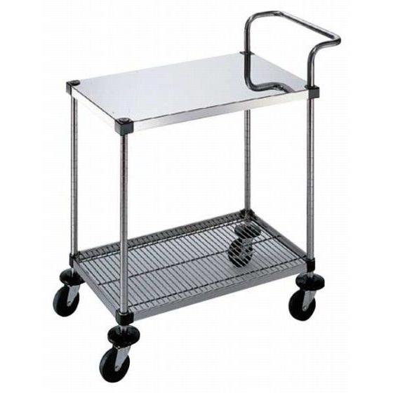 881-07 弁慶シェルフワゴン Lトップハンドル付2段 LT-4-2-B-M-7 105016580