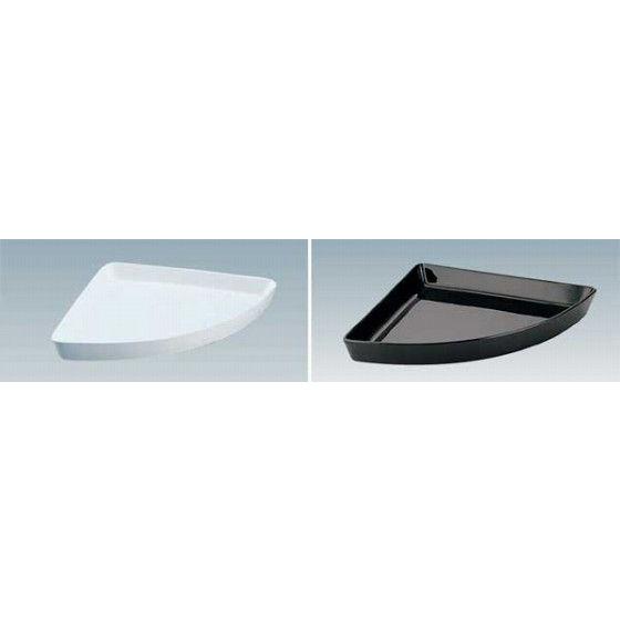 895-04 SWスモーガスボード用陶器皿扇形 大・黒 128035460