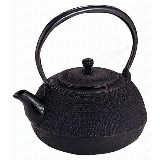 まる 663-10 鉄瓶新丸アラレ 2.2リットル 301002030 ｜南部鉄器 鉄瓶 新丸アラレ