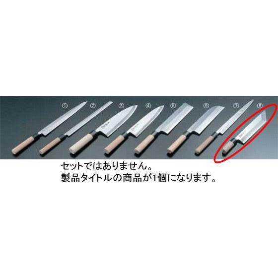 582-01 正本 本霞玉白鋼 (8)鰻サキ庖丁 18cm 415001110 : 業務用厨房