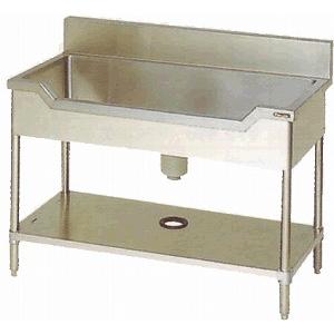 幅1200*奥行600 舟型シンク(バックガードあり) 板金 BSF1-126 : 業務用