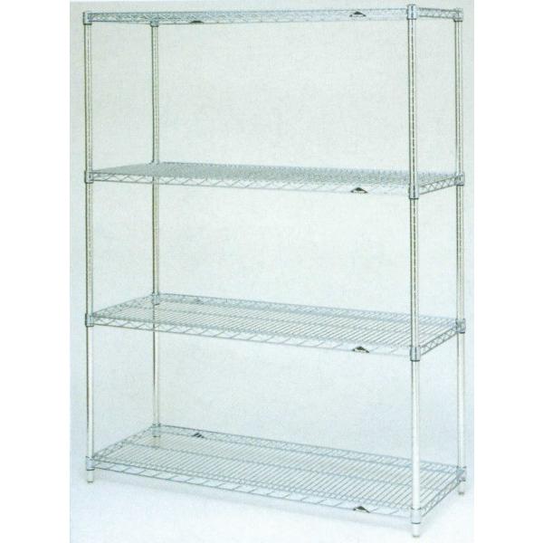 幅1522 奥行610 ワイヤーシェルフ(組立式) NL1520-PH2200-4