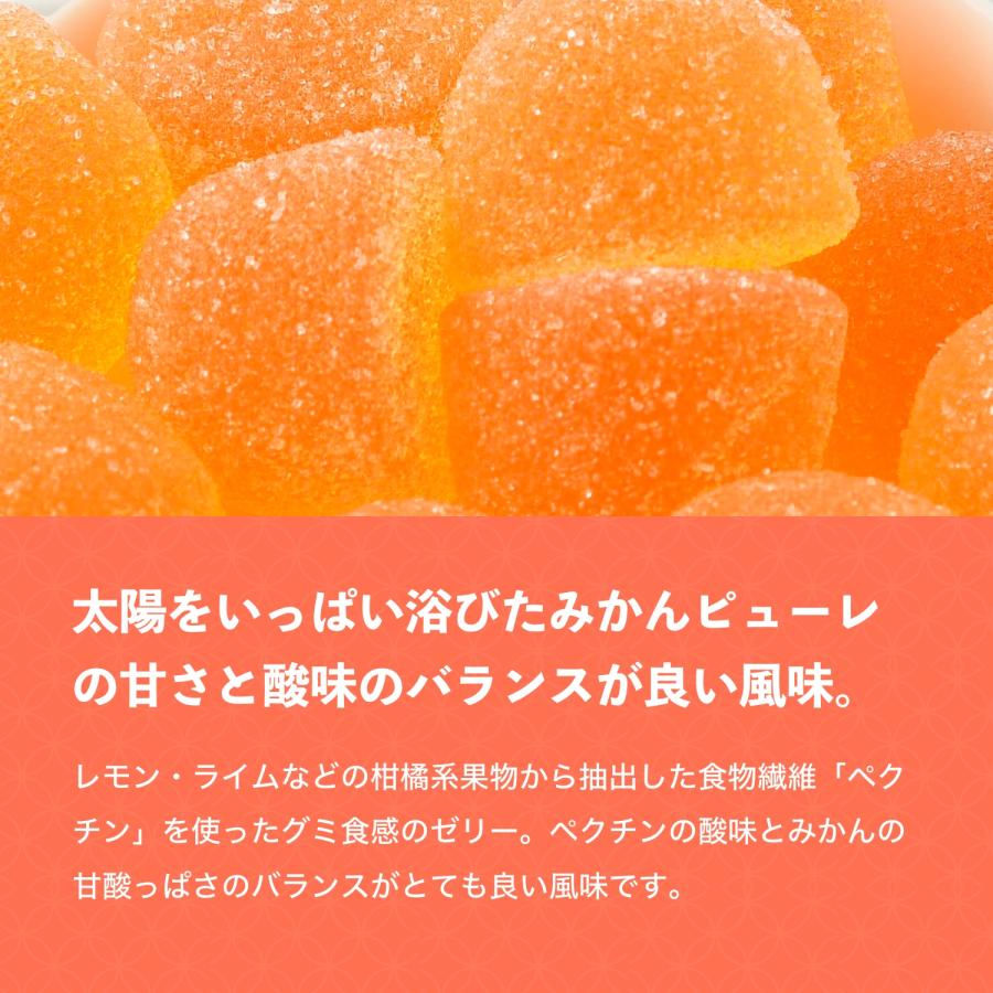 八雲製菓 国産果汁 プチゼリー みかんゼリー お得な大袋入り 320g 静岡