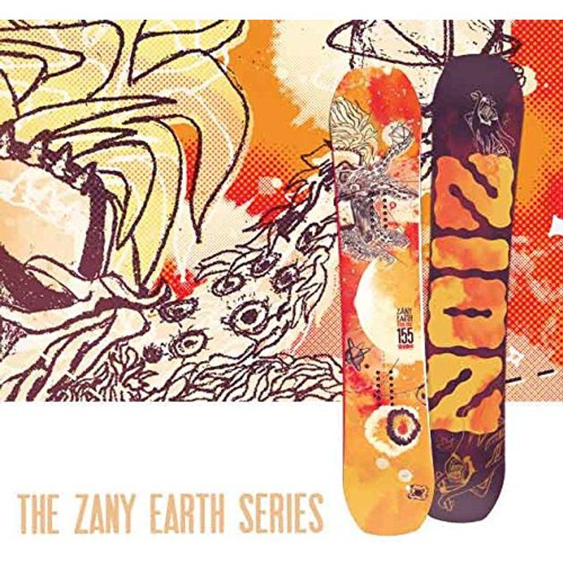 ZION SNOWBOARD ザイオン Zanyearth ザニーアース 149cm パークキャンバー スノーボード SNOWBOARD コ