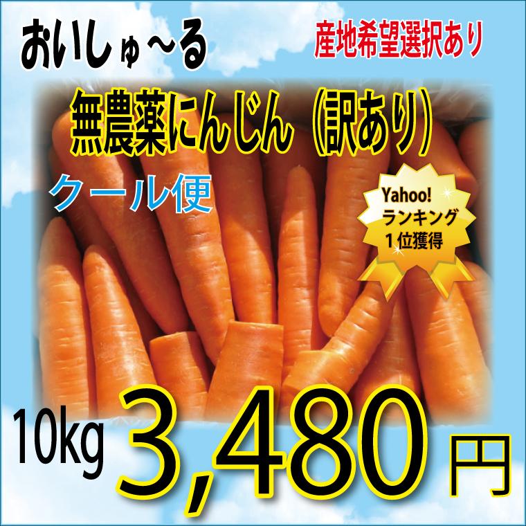 にんじん 農薬不使用 化学肥料不使用 訳あり １０ｋｇ 人参 ニンジン 送料無料は一部地域を除く 産地直送 または おいしゅ る店検品あり Ninjin 1 おいしゅーる 通販 Yahoo ショッピング