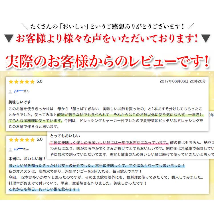 おいしい酢 日本自然発酵 955ml×3本 ギフトセット 酢 調味料  飲む酢 果実酢 料理酢 ピクルス 酢の物 酢漬け｜oisi｜08