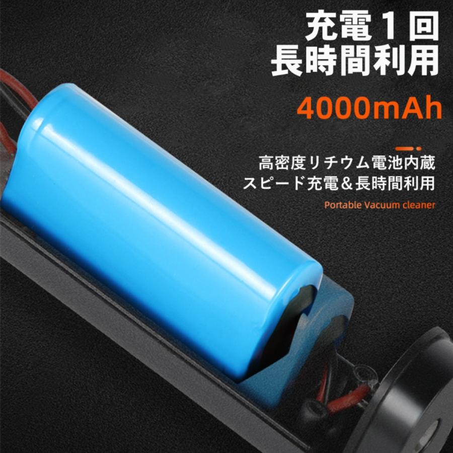 ハンディクリーナー 掃除機 強力 コードレスクリーナー 車用 充電式 USB 吸引力 軽量 軽い 小さい 車載 卓上 カークリーナー おしゃれ かっこいい | ブランド登録なし | 05