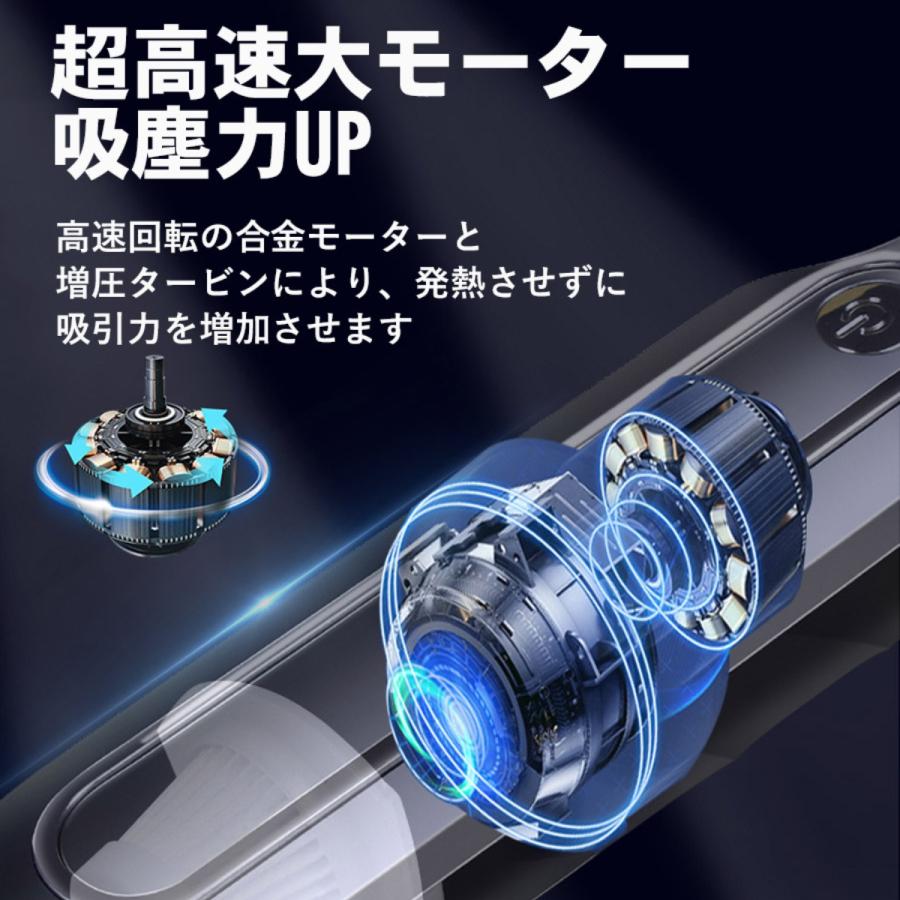 ハンディクリーナー 掃除機 強力 コードレスクリーナー 車用 充電式 USB 吸引力 軽量 軽い 小さい 車載 卓上 カークリーナー おしゃれ かっこいい | ブランド登録なし | 06