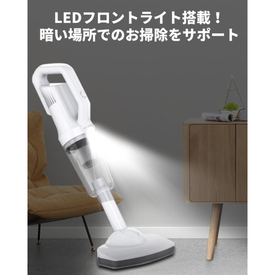 掃除機 吸引力 サイクロン ハンディクリーナー 強力 コードレス 充電式 USB 安い 軽量 車用  軽い 車載 カークリーナー 2WAY スティック | ブランド登録なし | 13