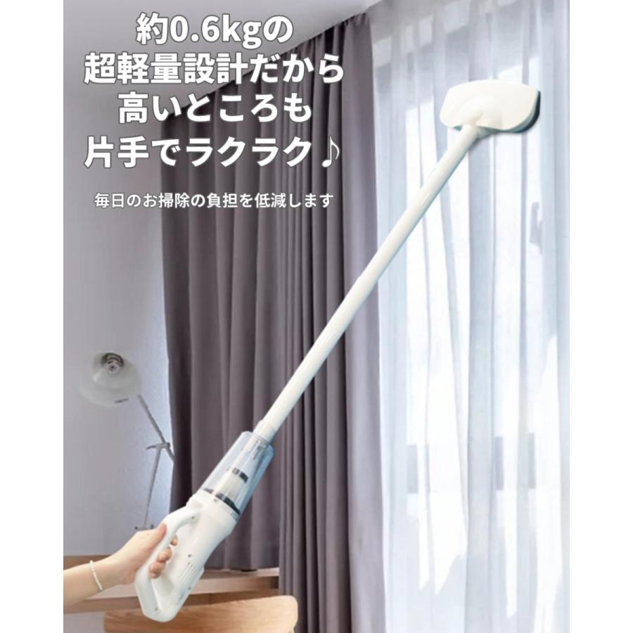 掃除機 吸引力 サイクロン ハンディクリーナー 強力 コードレス 充電式 USB 安い 軽量 車用  軽い 車載 カークリーナー 2WAY スティック | ブランド登録なし | 07