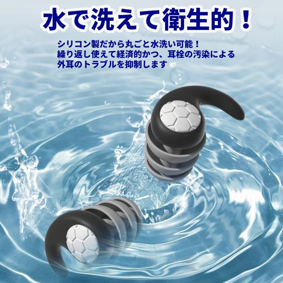 耳栓 睡眠用 高性能 遮音 ノイズキャンセリング シリコン 勉強 ケース付き 安眠 飛行機 防音 痛くない 気圧 安眠 | ブランド登録なし | 10