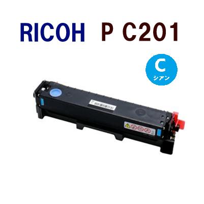 リターン（先に空きカートリッジ回収します）送料無料　RICOH対応 再生トナーカートリッジP　C201　シアン　　P C200L / P C200SFL　　 | リコー
