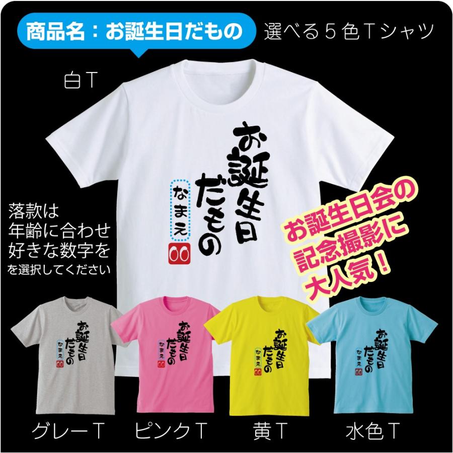 名入れ 四十路 四十代 アラフォー Tシャツ ( 選べる5色 40代 だものシリーズ ) 40歳  プレゼント バースデー メンズ レディース /M3/（DMT）｜oiwaidept｜08