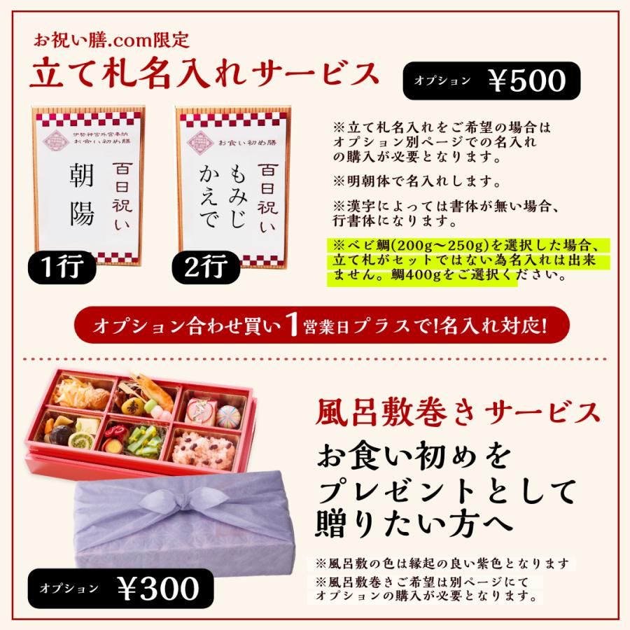 【リニューアル】お食い初め セット 食器 鯛 お食い初め膳 爛々(女の子用) 使い切り食器付の画像