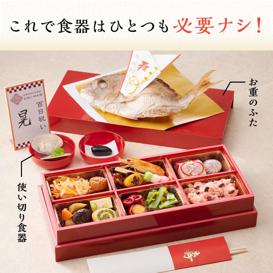 【リニューアル】お食い初め お食い初め膳 爛々煌 盛り付け済み レンジ解凍OK 送料無料の画像