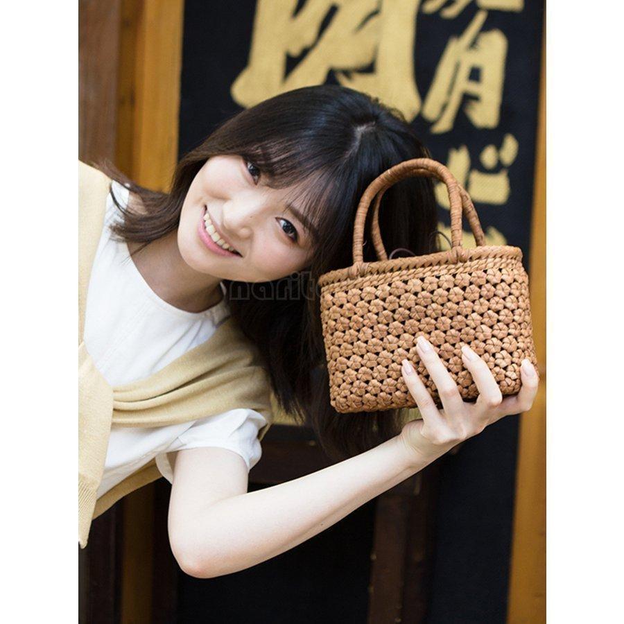 六角 花編み 山葡萄かごバッグ やまぶどう 山ぶどう かごバック カゴ